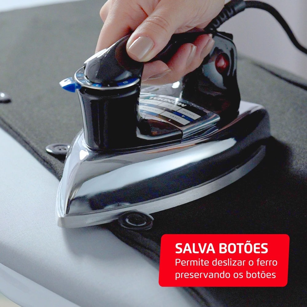 Ferro de Passa Roupa a Seco FS-01-BI Mondial 1250W Ferro de Passa Roupa a Seco FS-01-BI Mondial 1250W